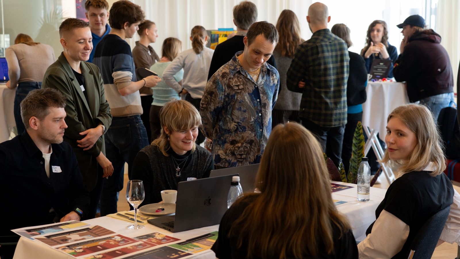 Participants of the third Cultural Game Jam in Aarhus during the final EXPO.