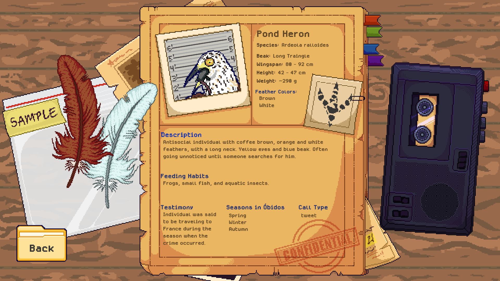 A splash picture related to 'C.F.I.: Criminal Feather Identification'